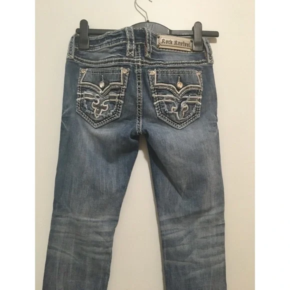 ROCK REVIVAL Jena Straight Stretch Jean ?. - Picture 3 of 16